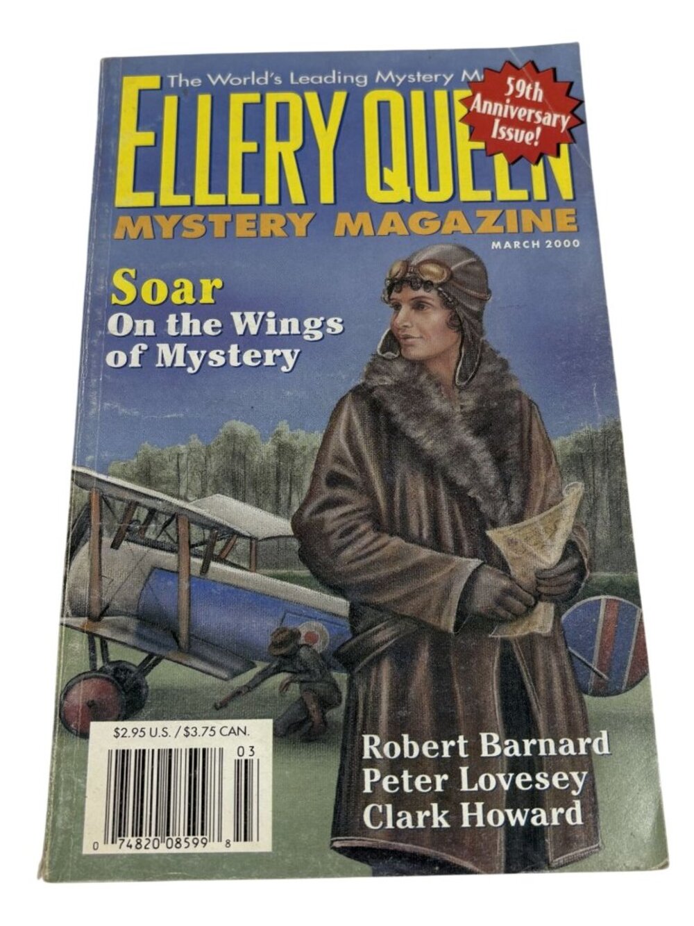 Ellery Queens Mystery Magazine March 2000 50th Anniversary Issue Vintage Collect